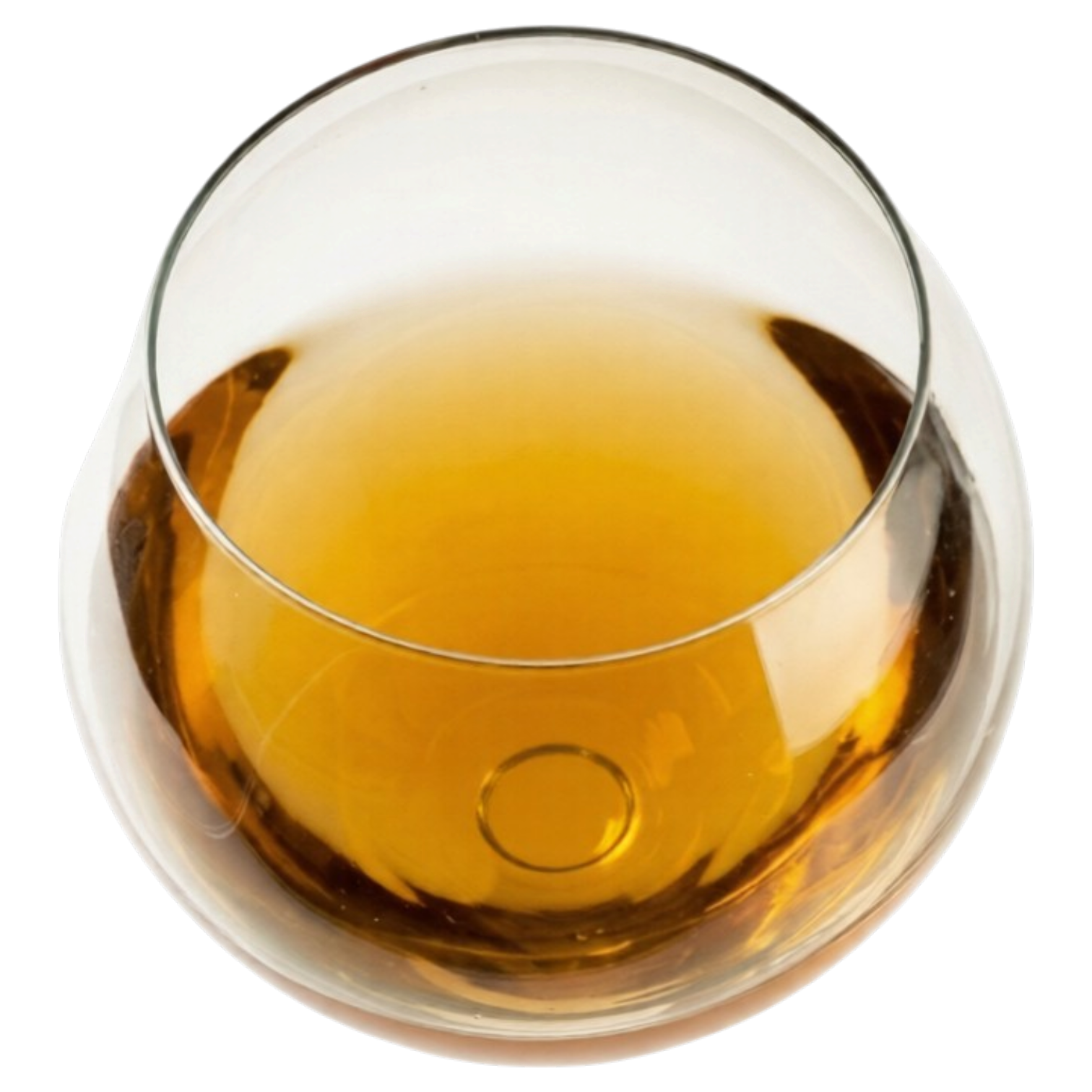 Deep gold wine in glass