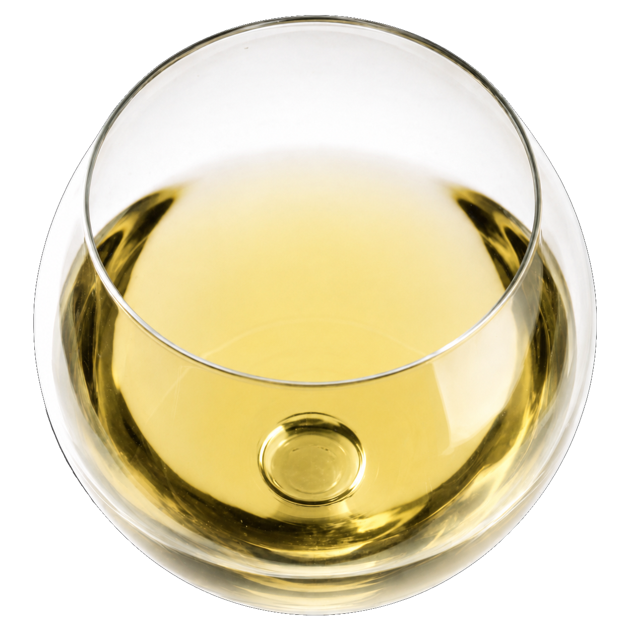 Medium gold wine in glass