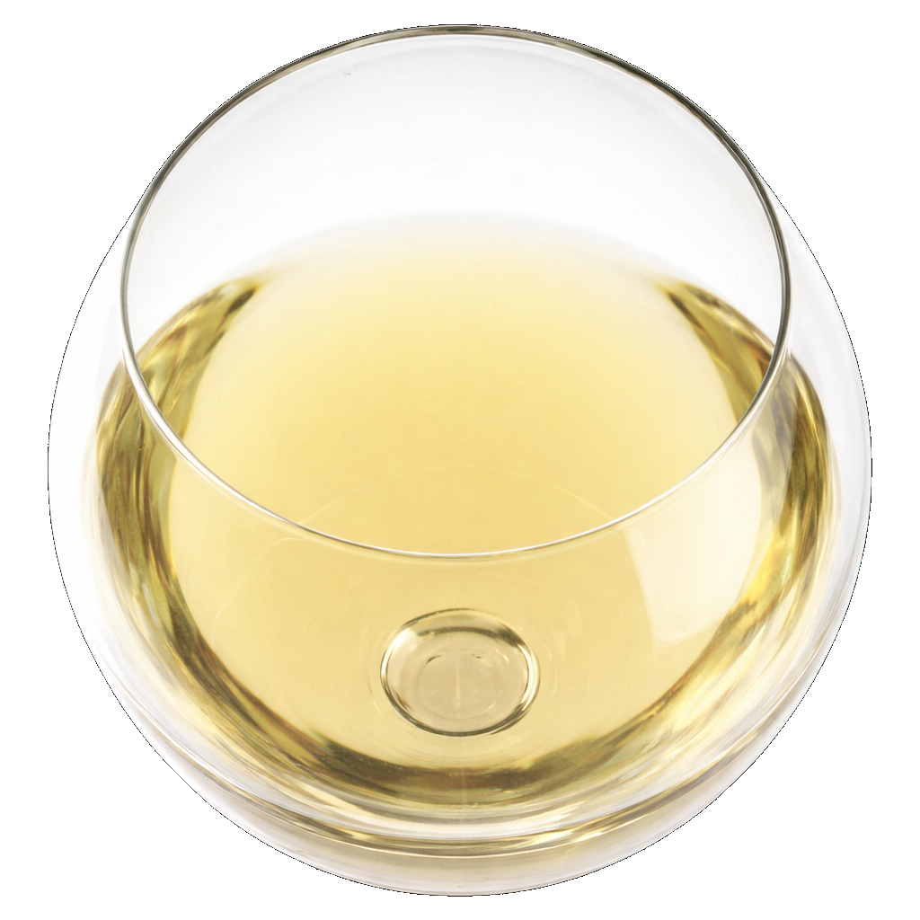 Medium straw wine in glass