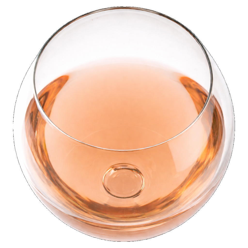 Pale copper wine in glass