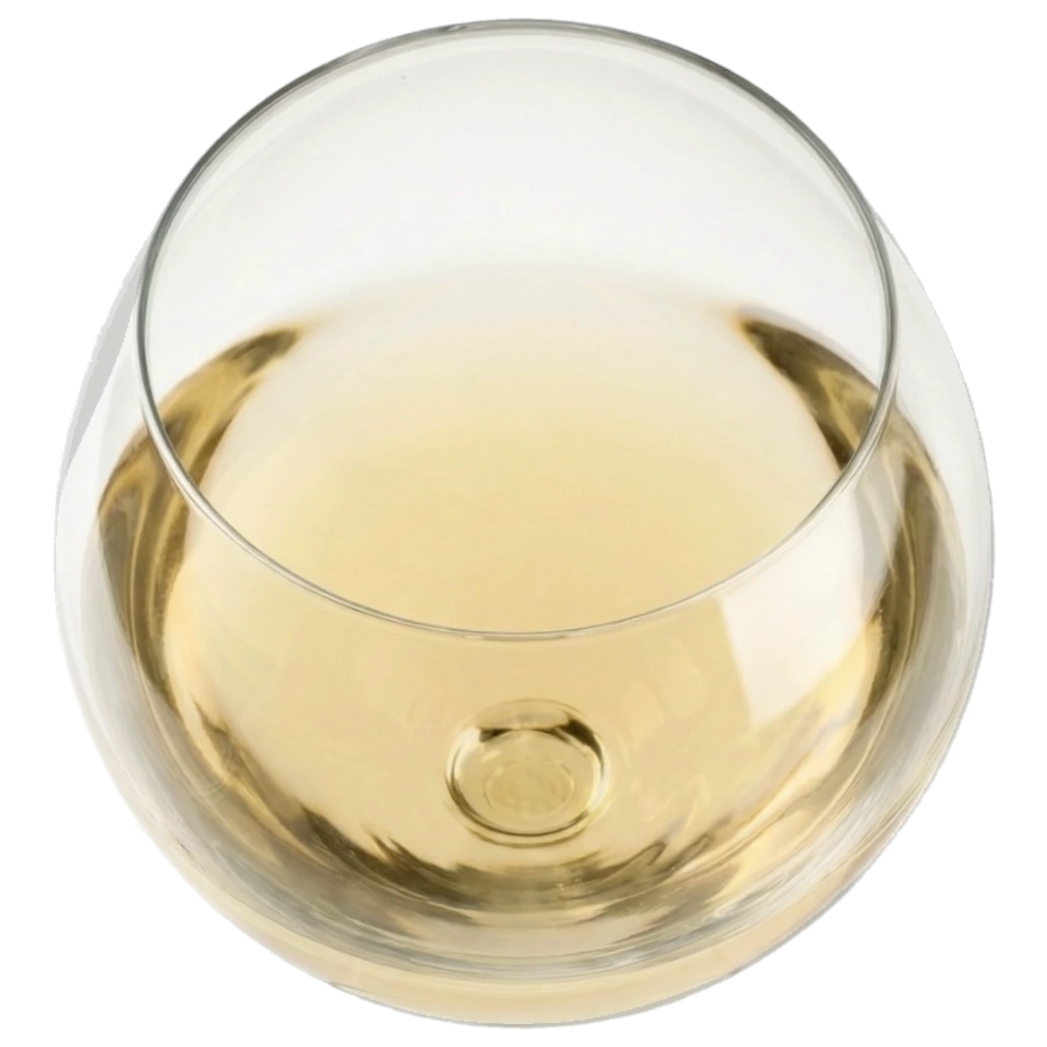 Pale gold wine in glass