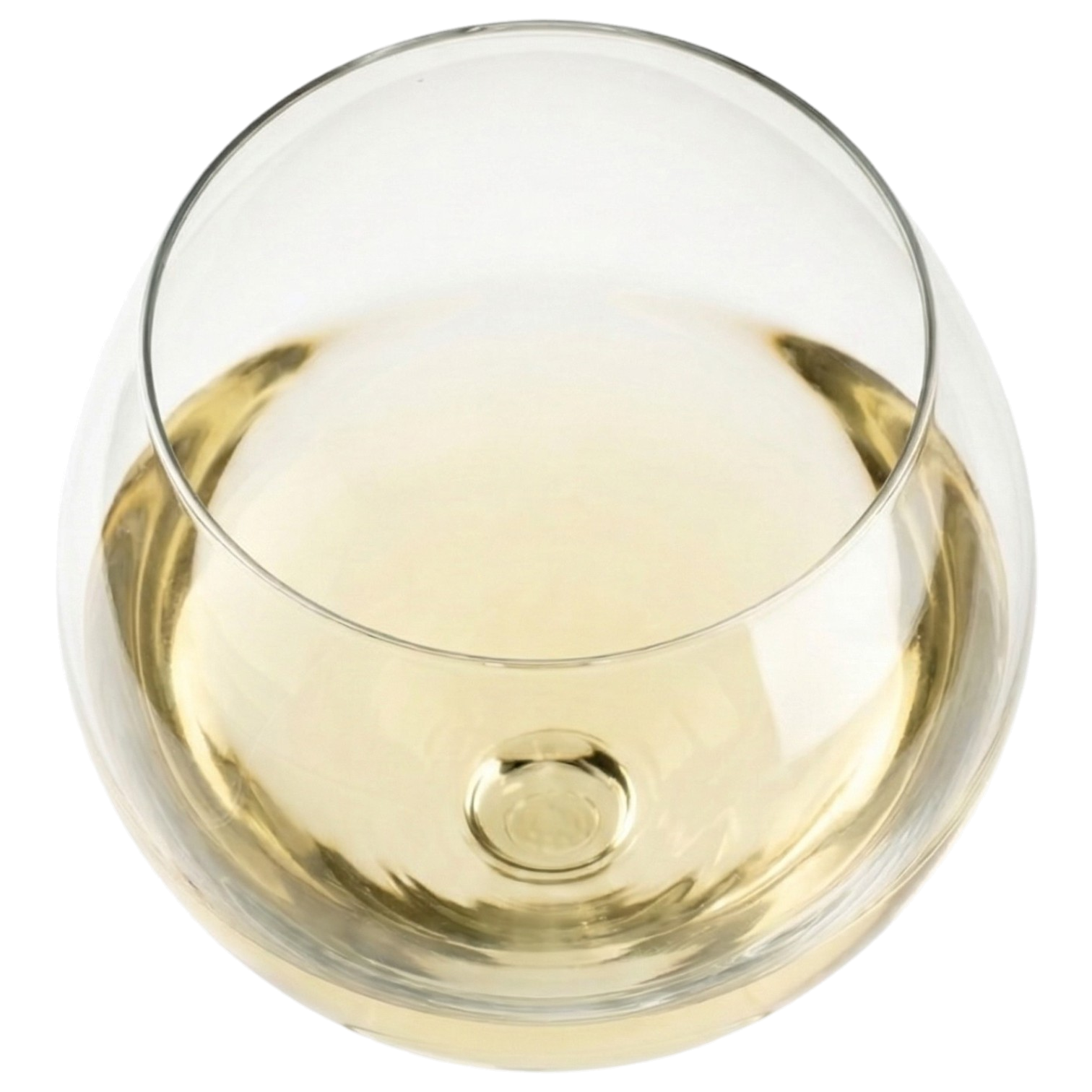 Pale straw wine in glass