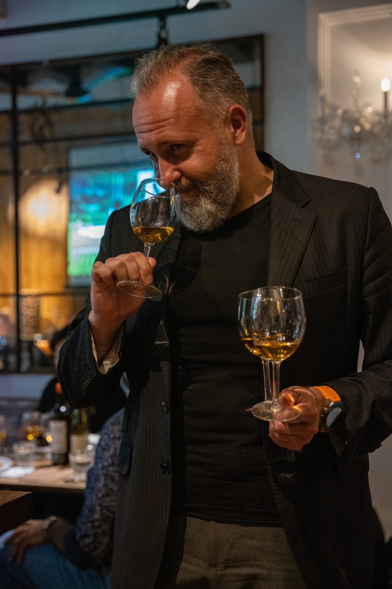 Vlad with wine