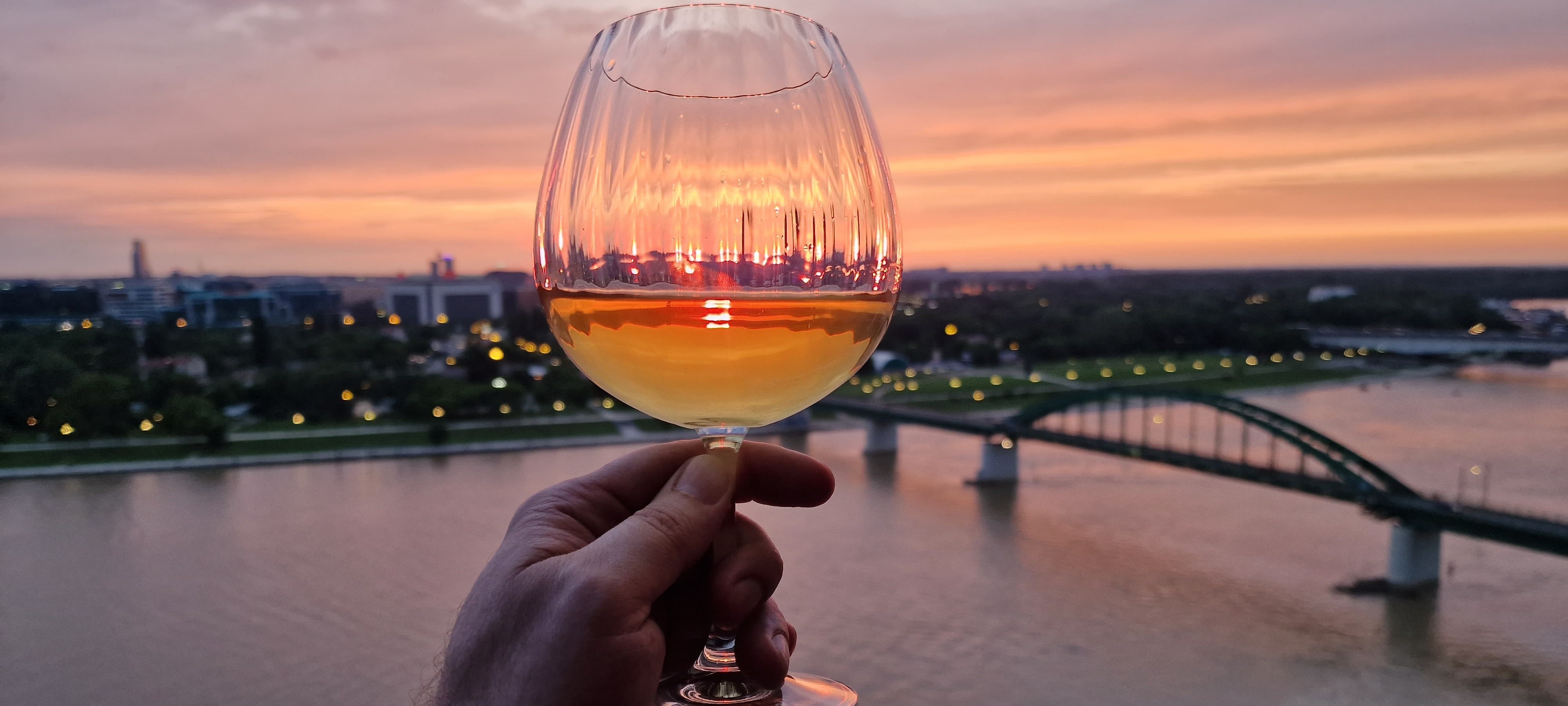 Some evenings, the Sun pours itself into the glass