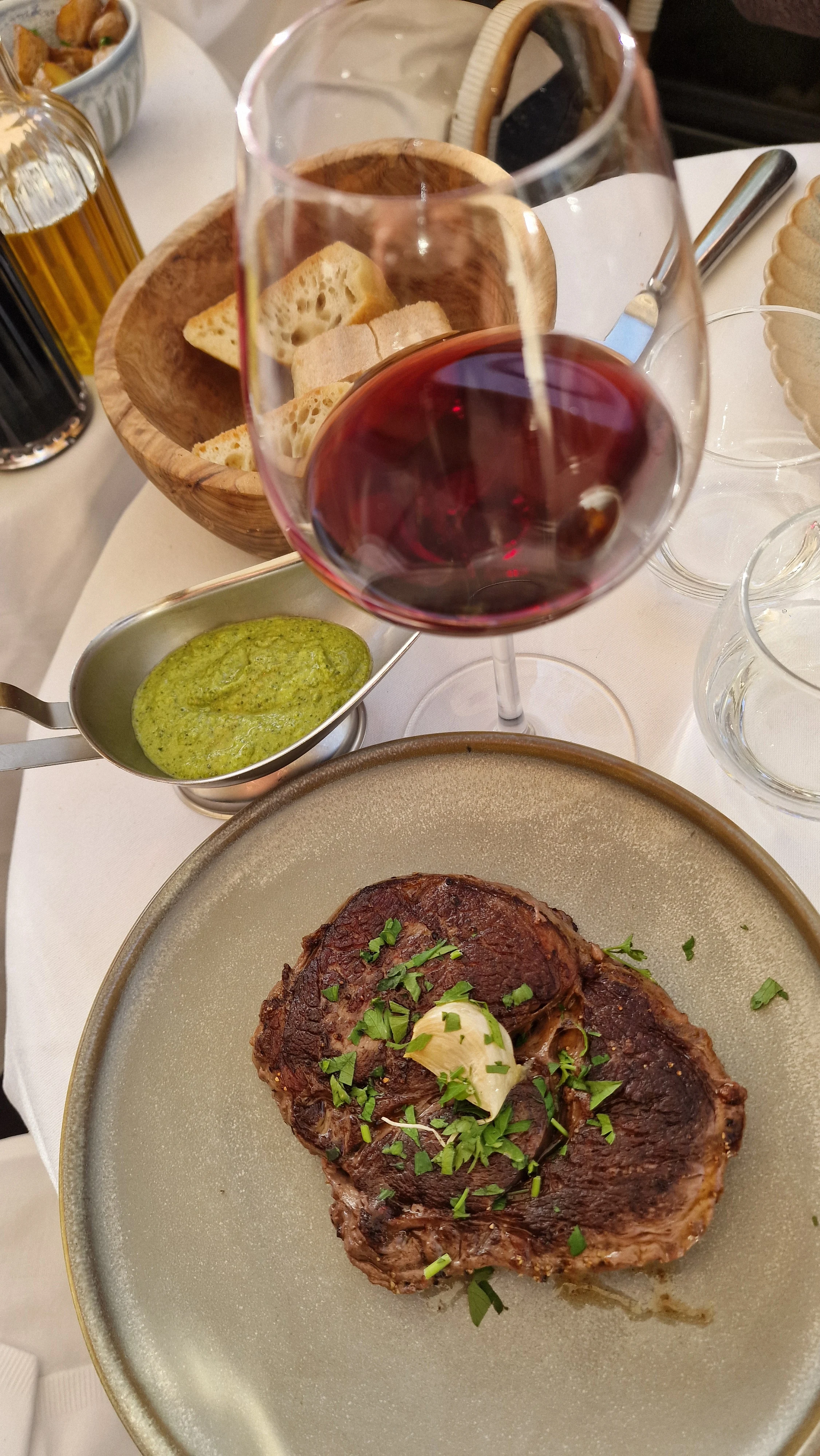 Rib steak with Côte-Rôtie Les Côtes 2021