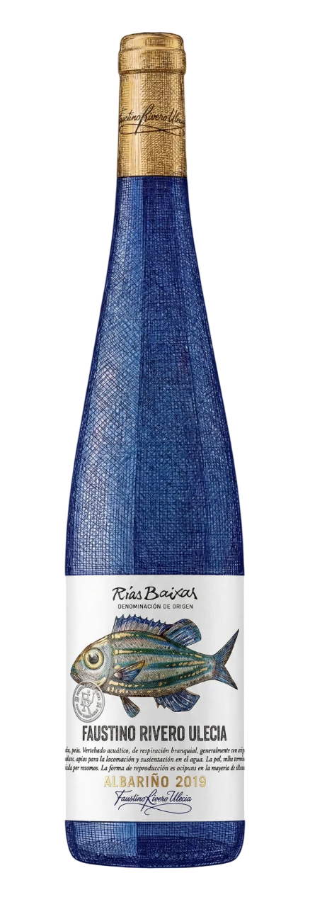 Faustino Rivero Ulecia Albari&ntilde;o 2019 bottle