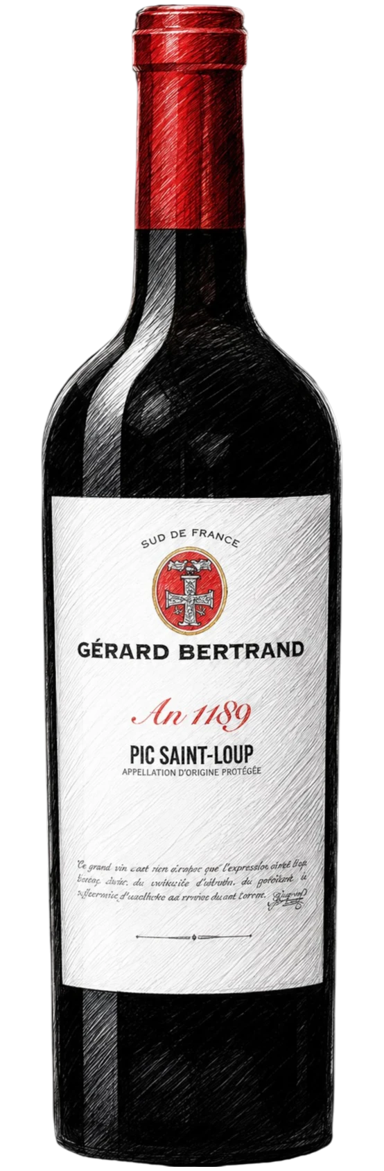 Gérard Bertrand An 1189 Pic Saint-Loup bottle
