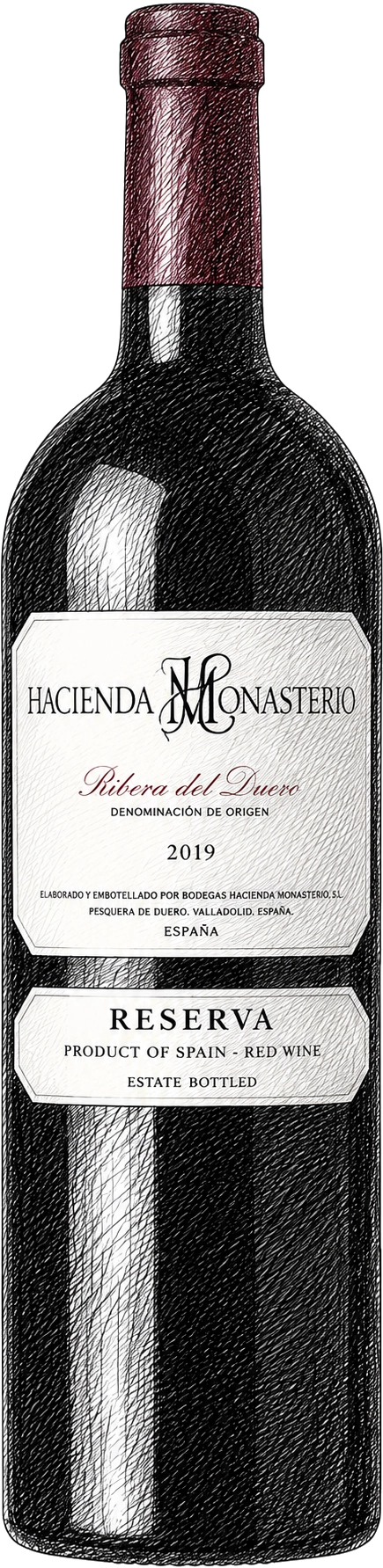 Hacienda Monasterio Ribera del Duero 2019 bottle